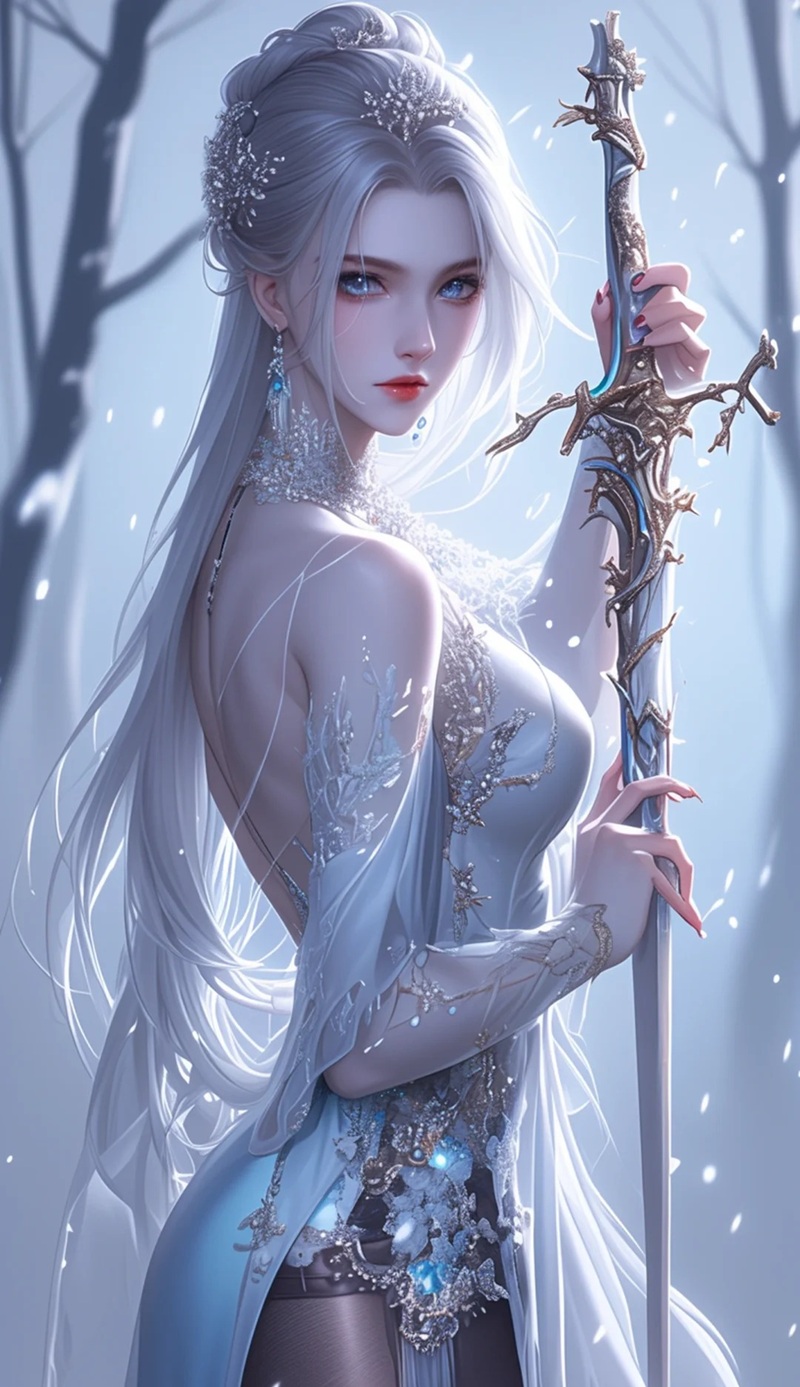 ảnh anime nữ cầm kiếm 31