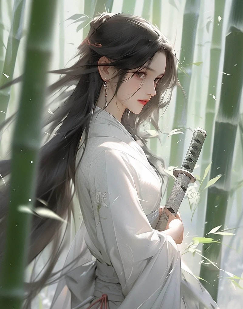 ảnh anime nữ cầm kiếm 38