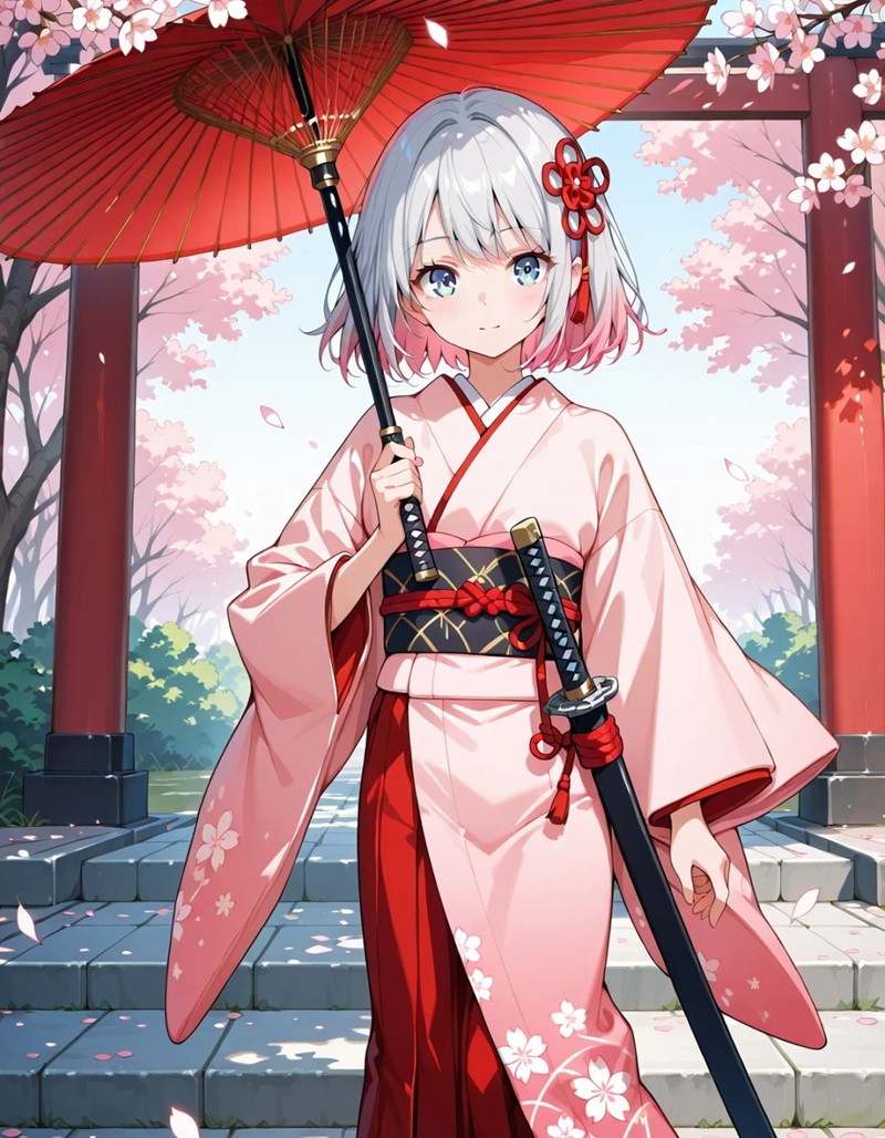 ảnh anime nữ cầm kiếm 40