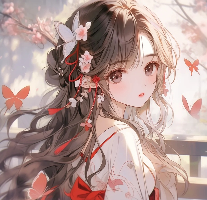 ảnh anime nữ cổ trang trung quốc 33