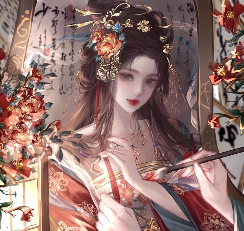 ảnh anime nữ cổ trang trung quốc 4
