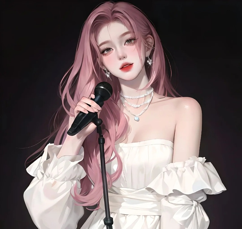 ảnh anime nữ tóc hồng 14