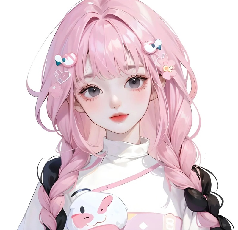 ảnh anime nữ tóc hồng 23