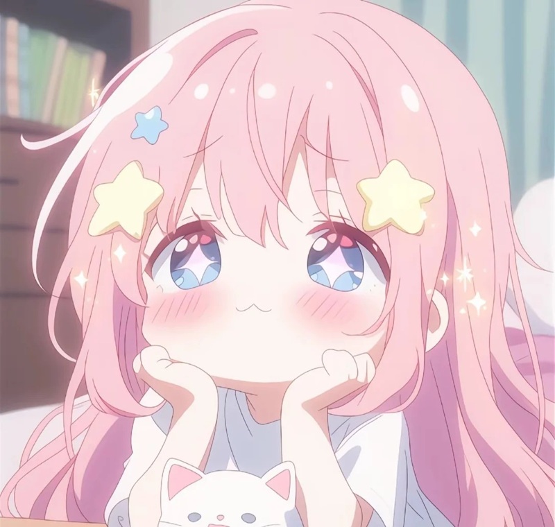 ảnh anime nữ tóc hồng 24