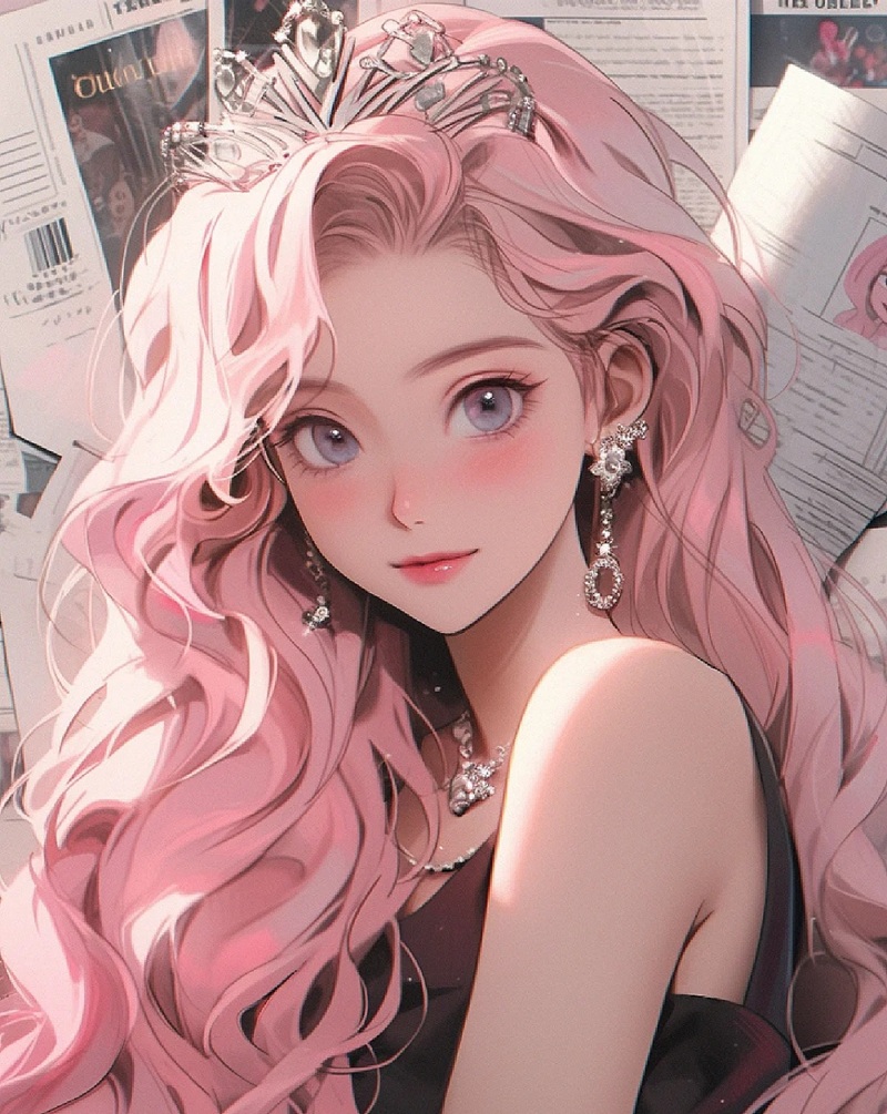 ảnh anime nữ tóc hồng 29