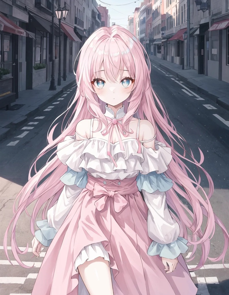 ảnh anime nữ tóc hồng 3