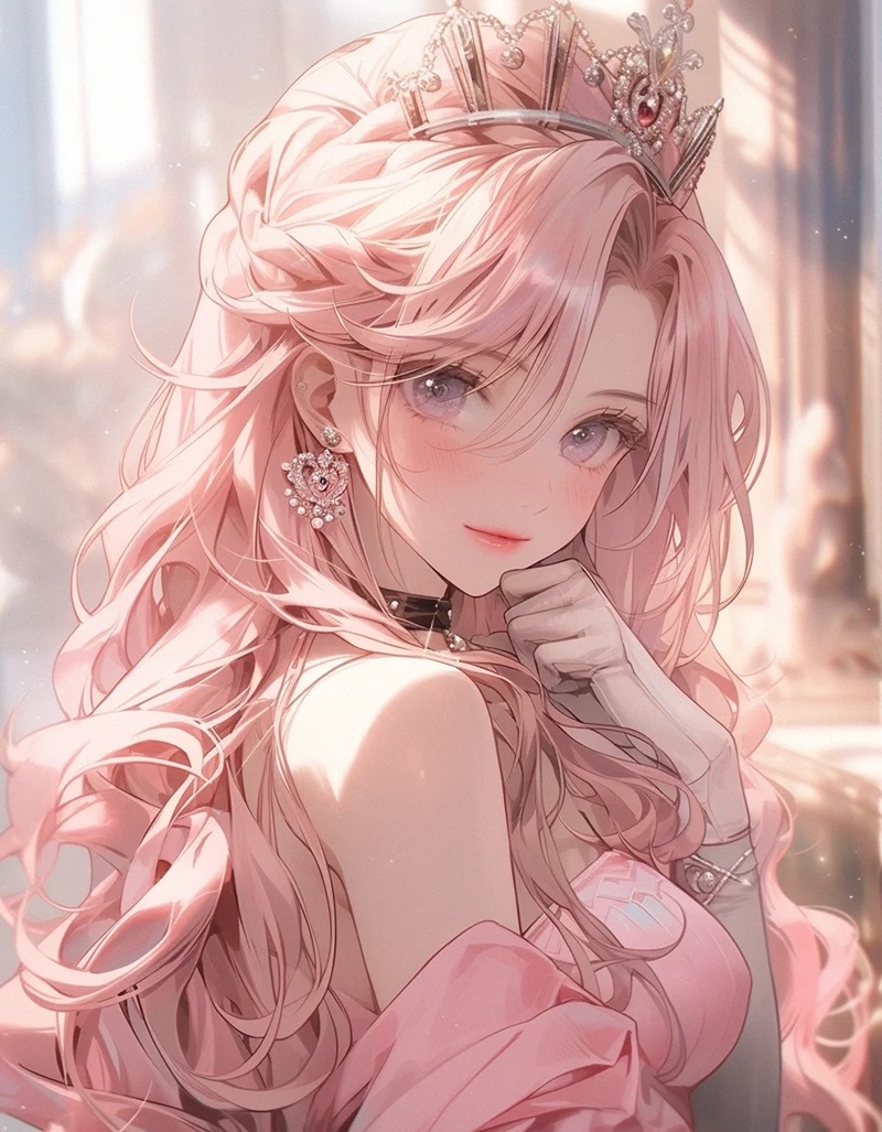 ảnh anime nữ tóc hồng 30