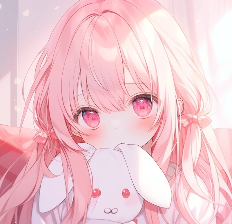 ảnh anime nữ tóc hồng 32