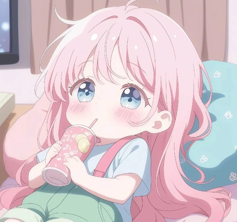 ảnh anime nữ tóc hồng 35