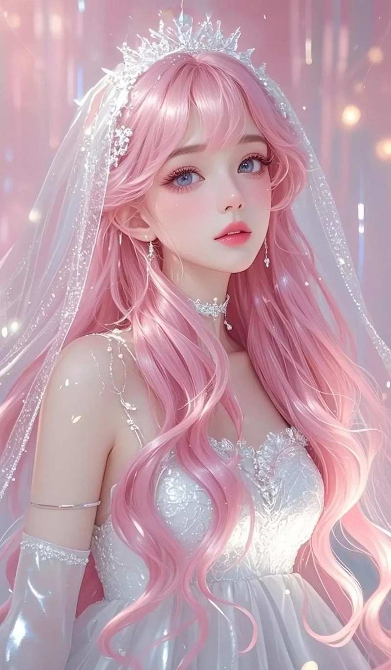 ảnh anime nữ tóc hồng 8