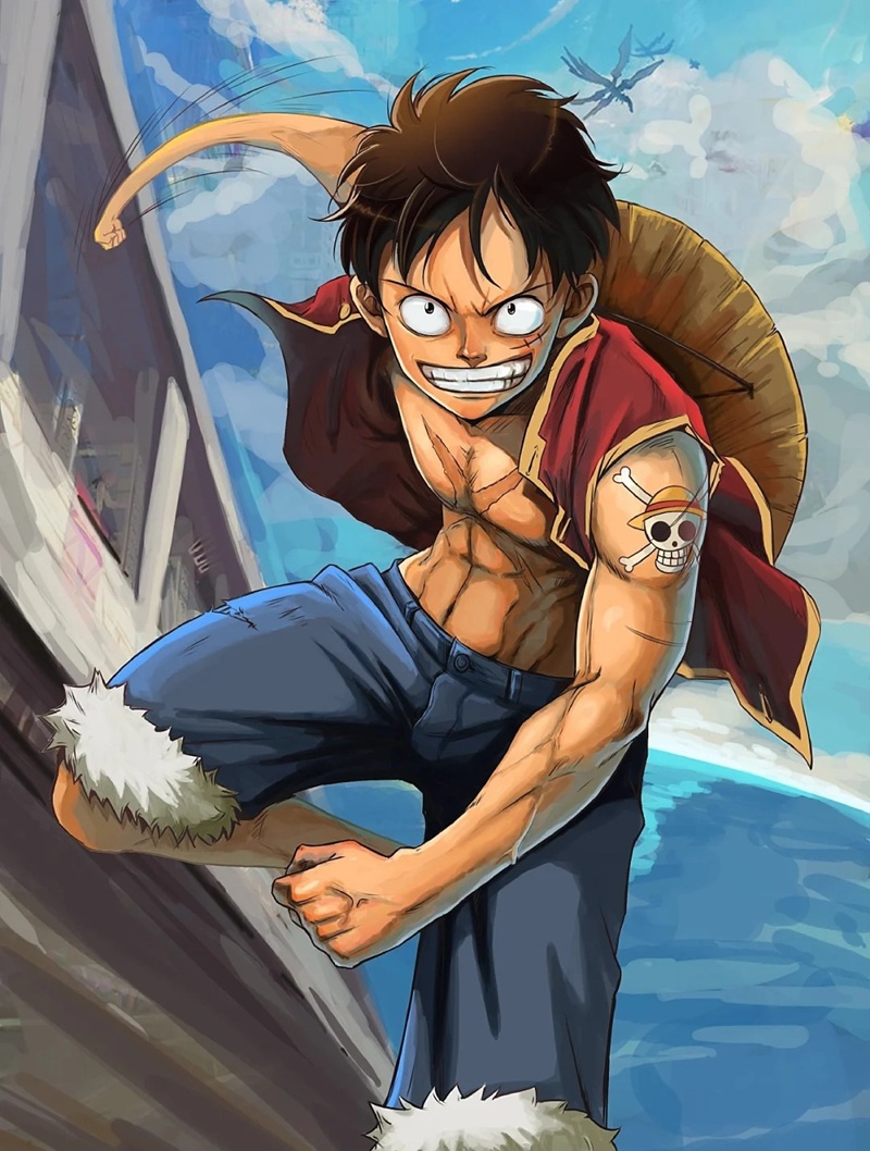 ảnh luffy cười ngầu 5 
