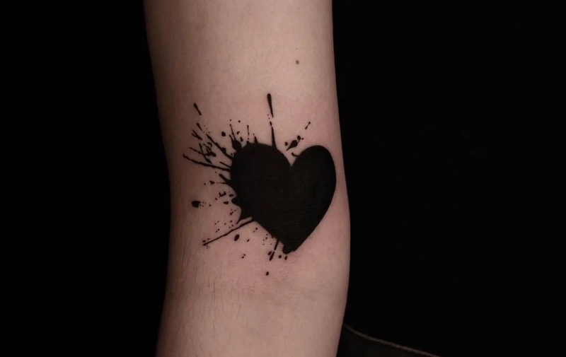 ảnh trái tim đen 17