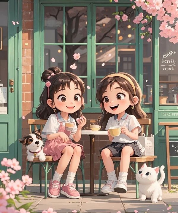 avatar đôi bạn thân nữ 12