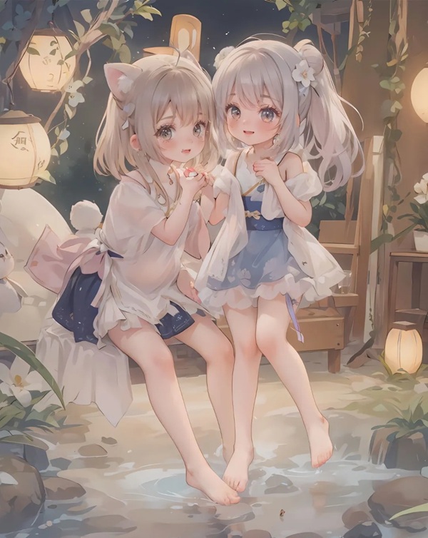 avatar em bé cute đôi 7