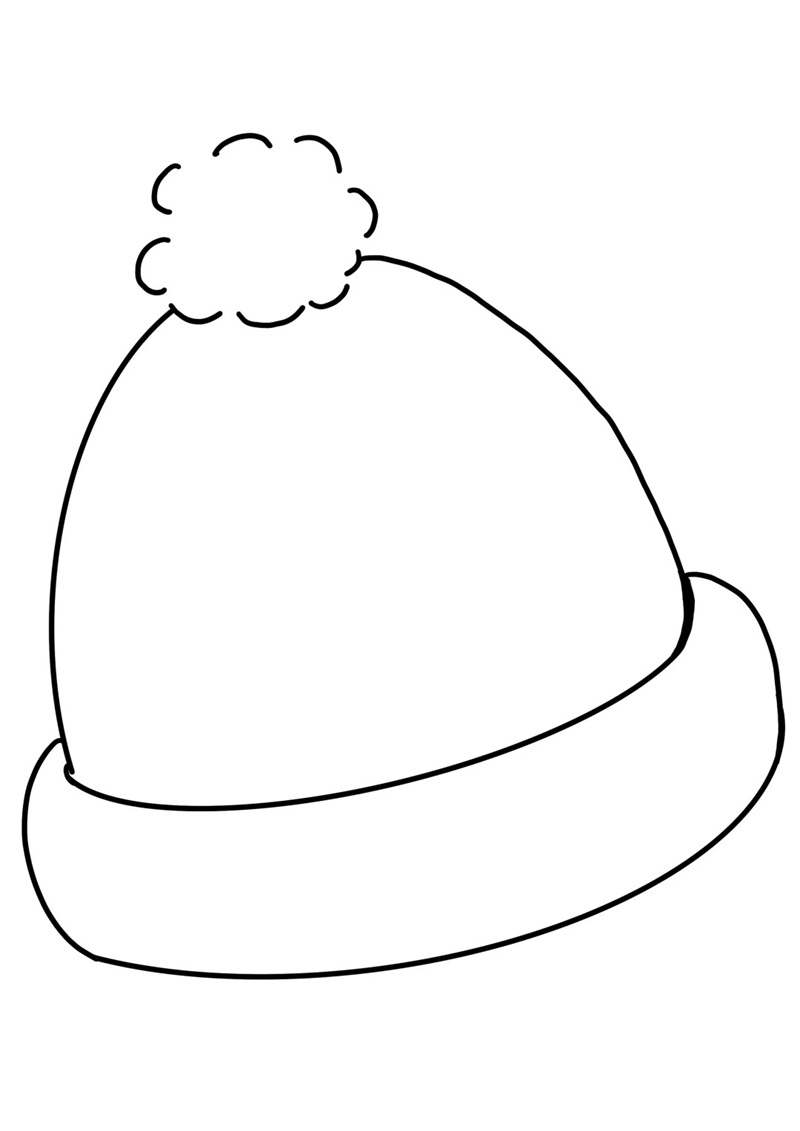 tranh tô màu cái mũ  