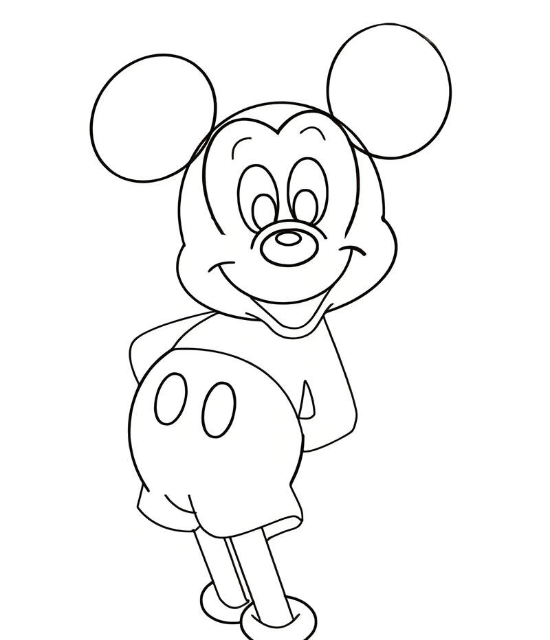 chuột mickey tô màu