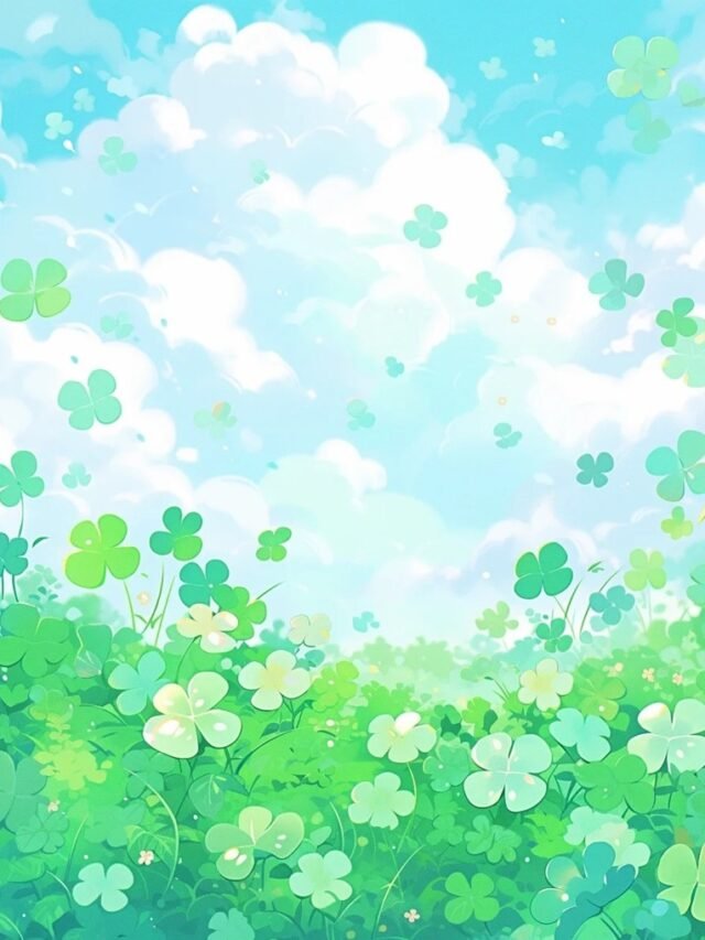ảnh cỏ 4 lá may mắn đẹp nhất