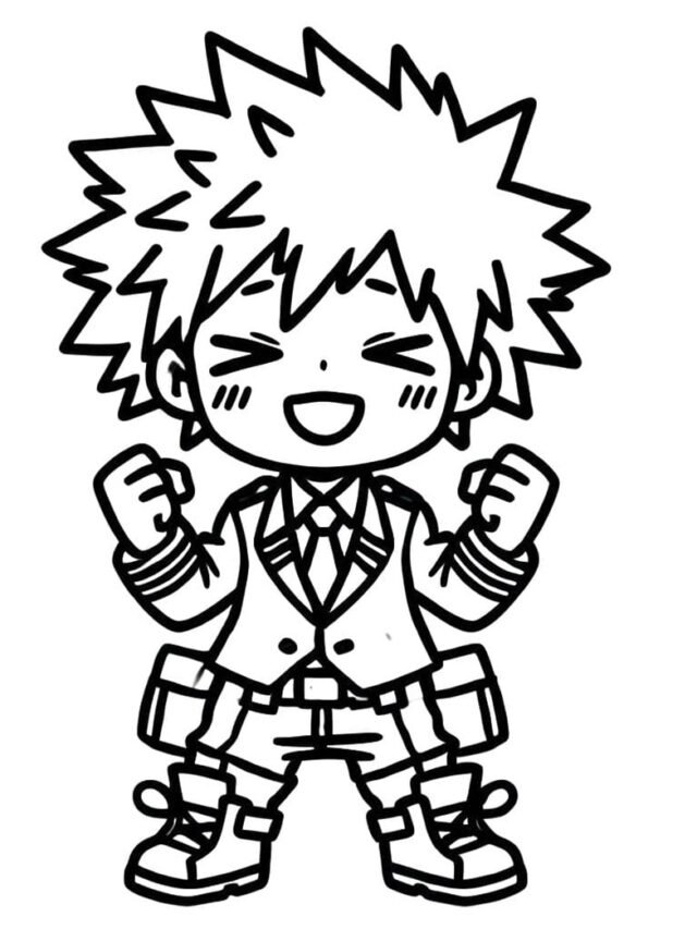 anime chibi boy tranh tô màu