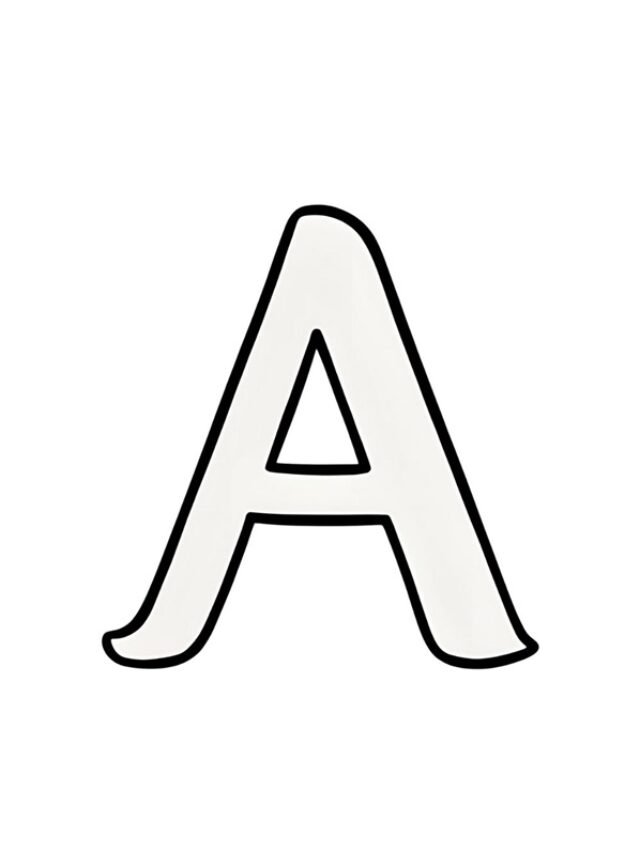 tô màu chữ a thường