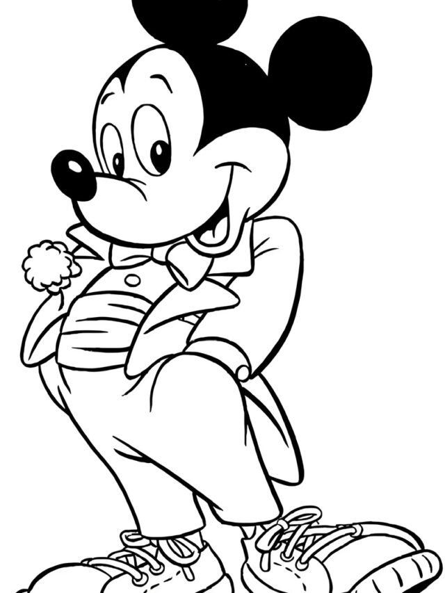 tranh tô màu chuột mickey