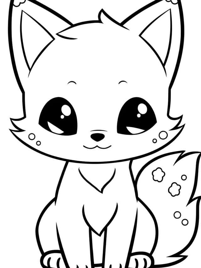 tranh tô màu con cáo