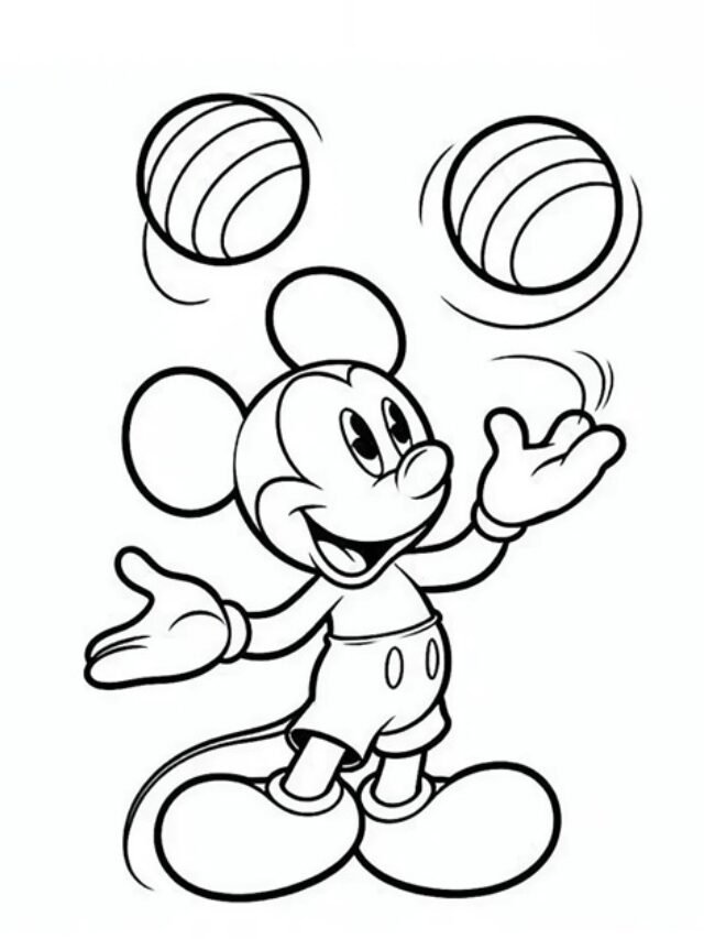 tranh tô màu con chuột