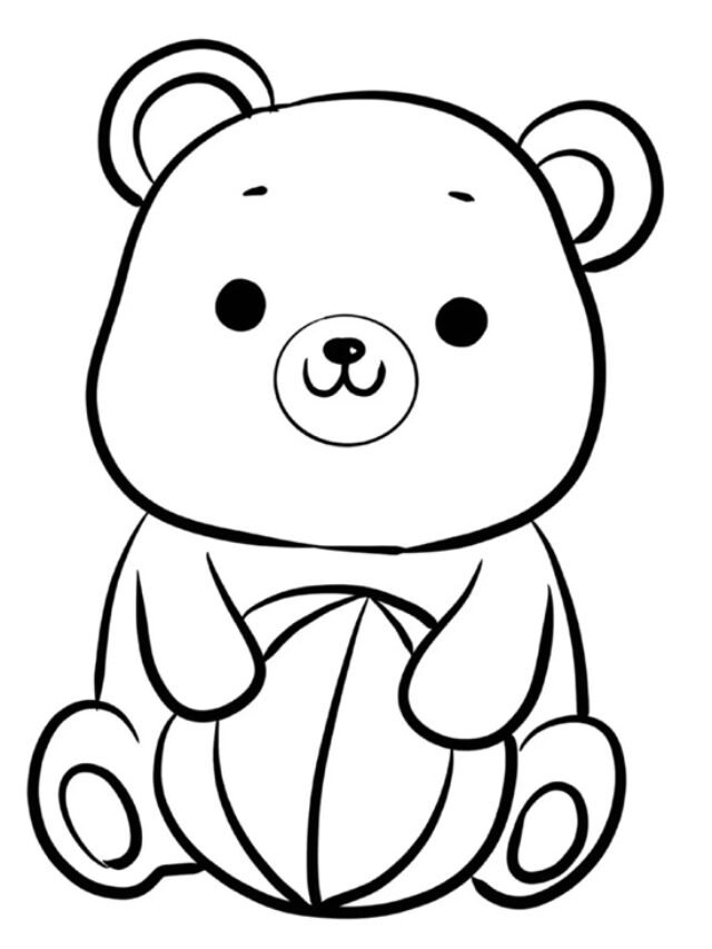 tranh tô màu gấu trúc