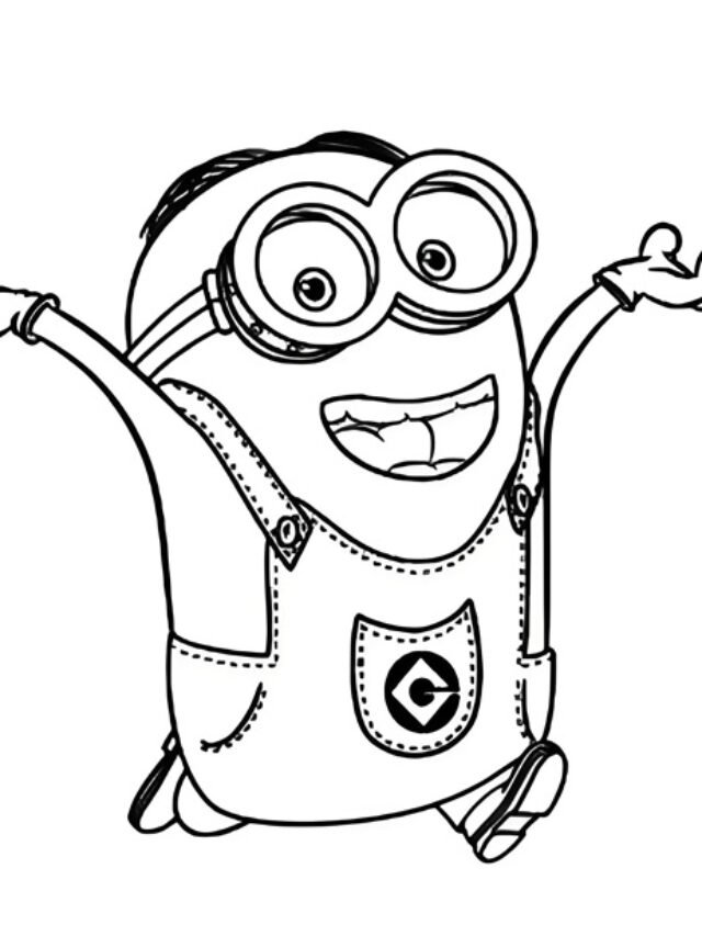 tranh tô màu minion