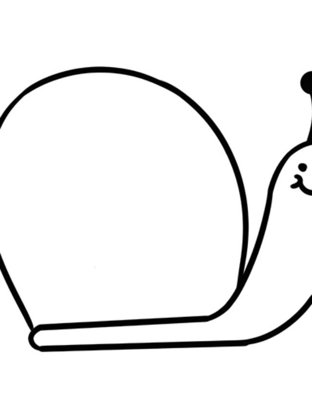 tranh tô màu ốc sên