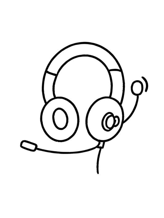 tranh tô màu tai nghe