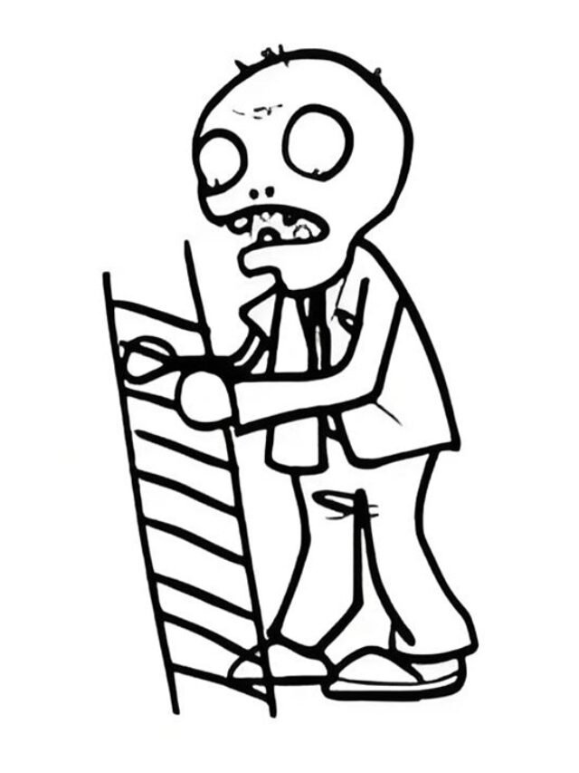 tranh tô màu zombie