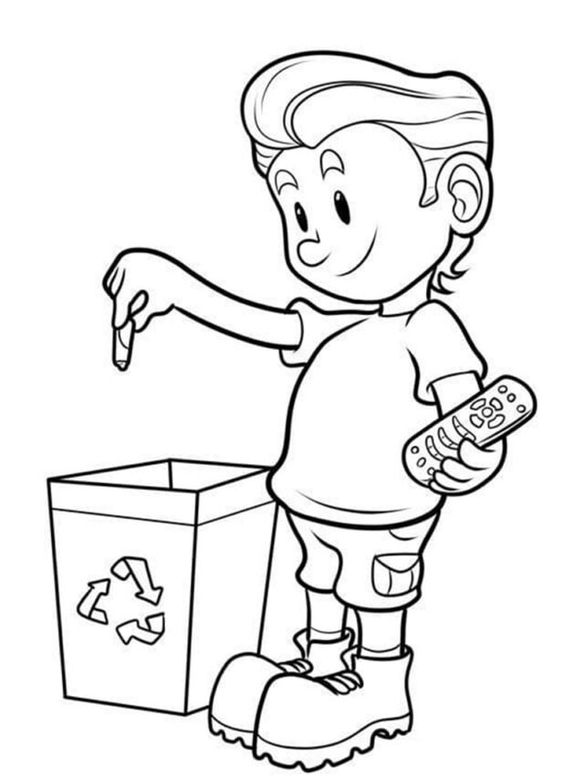 tranh tô màu bảo vệ trái đất