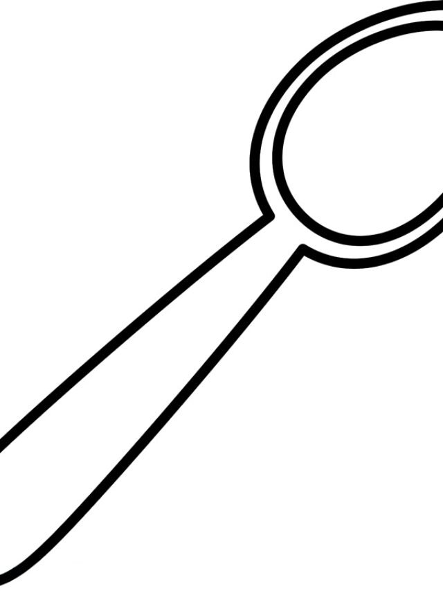 tranh tô màu cái thìa