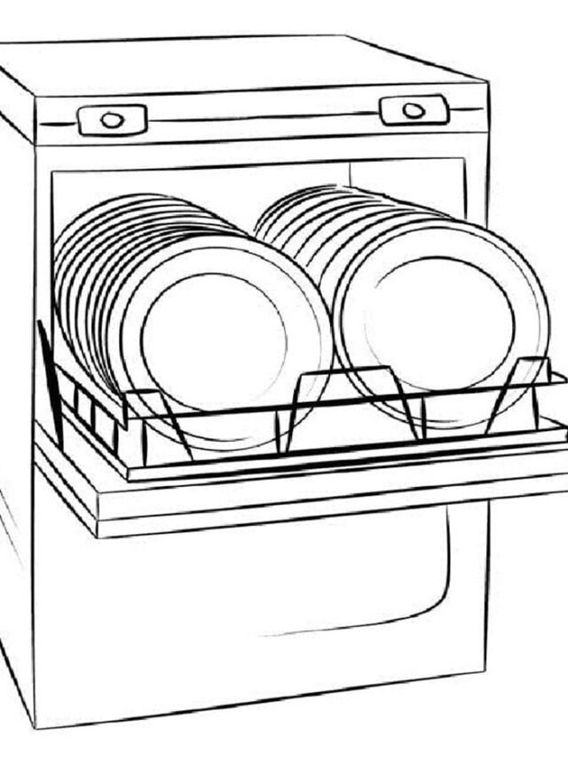 tranh tô màu đồ dùng gia đình cho bé