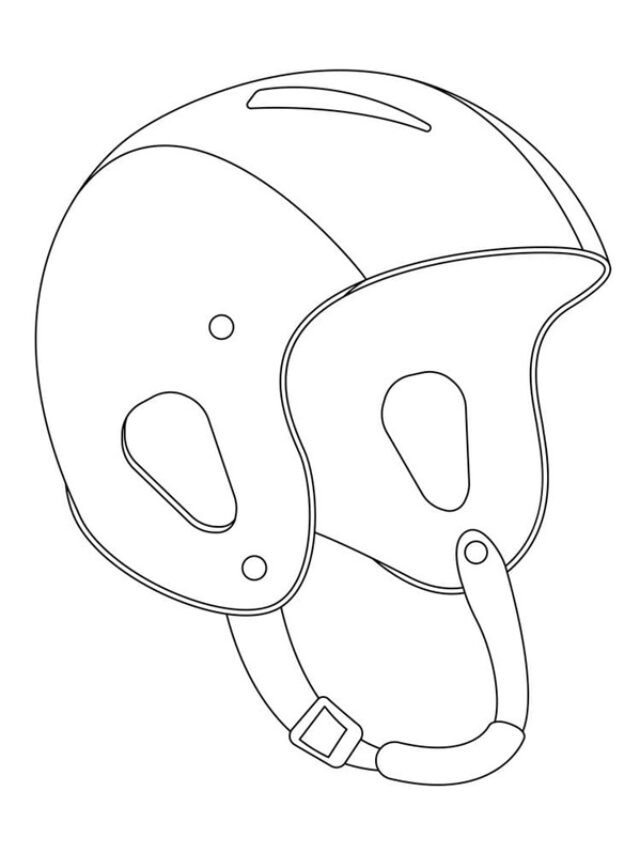 tranh tô màu mũ bảo hiểm​