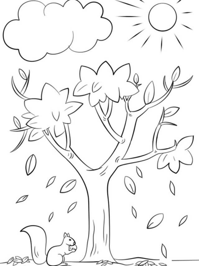 tranh tô màu phong cảnh thiên nhiên