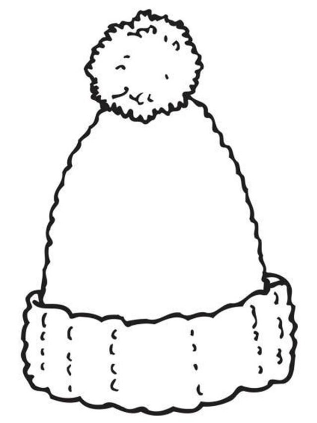 tranh tô màu quần áo mùa đông