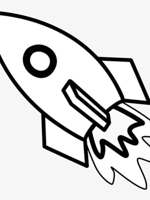 tranh tô màu tên lửa