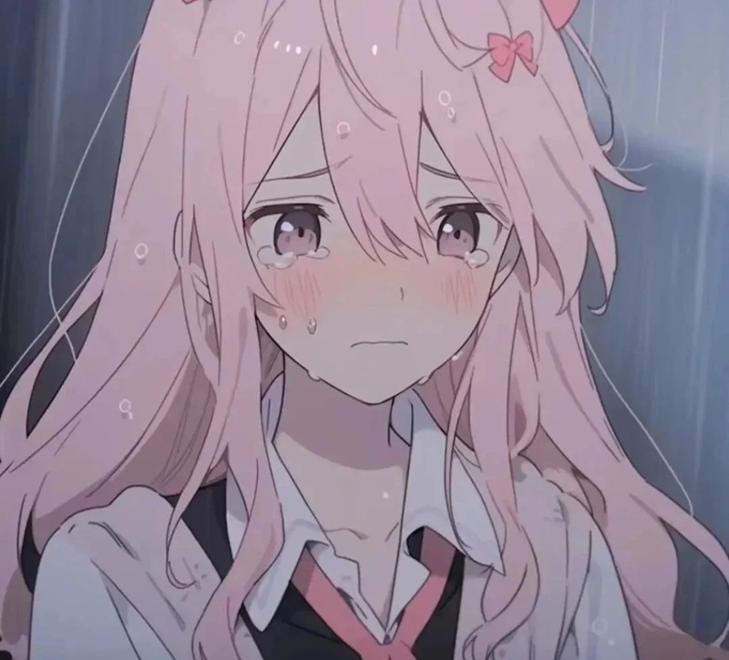 hình ảnh anime buồn nữ khóc