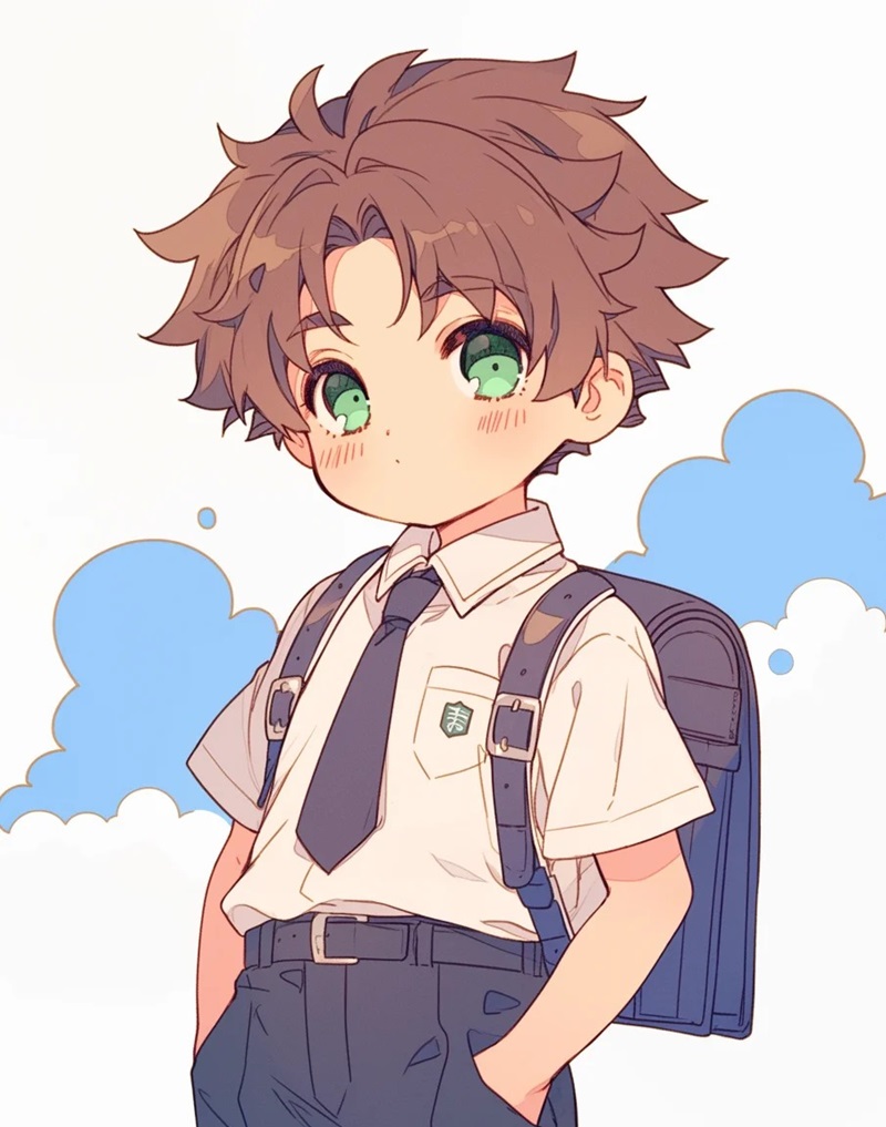 hình ảnh anime nam học sinh 1