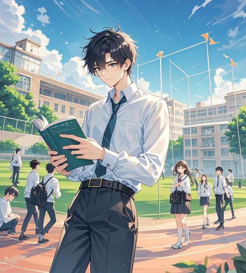 hình ảnh anime nam học sinh 10