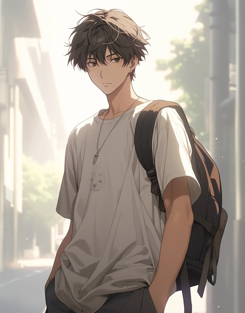 hình ảnh anime nam học sinh 13