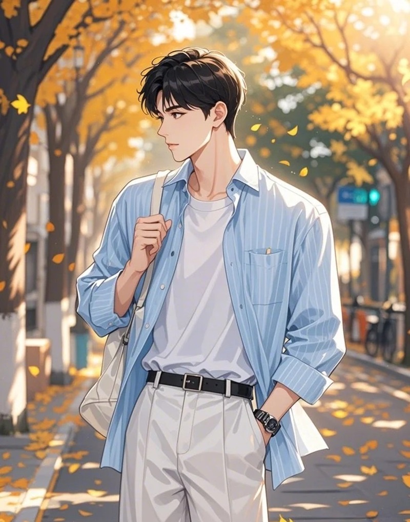 hình ảnh anime nam học sinh 16