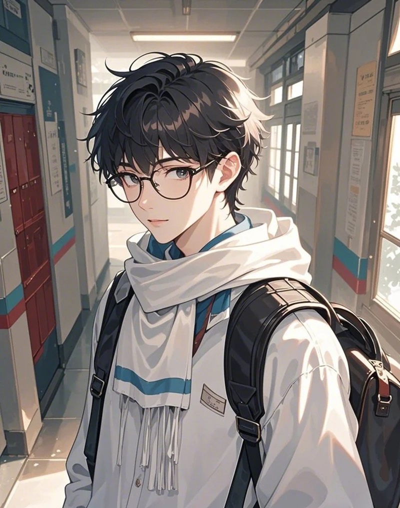 hình ảnh anime nam học sinh 2