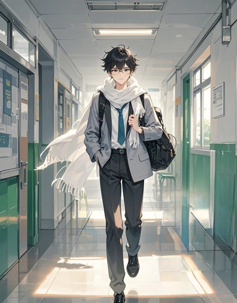 hình ảnh anime nam học sinh 3