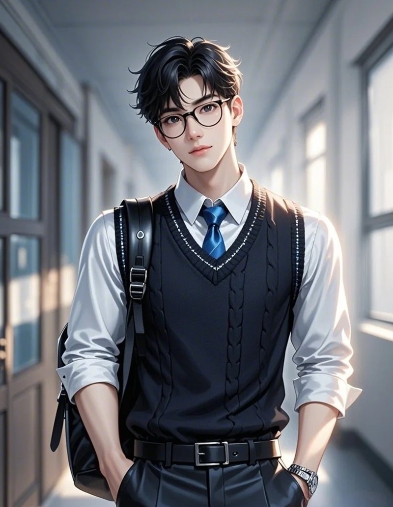 hình ảnh anime nam học sinh 35