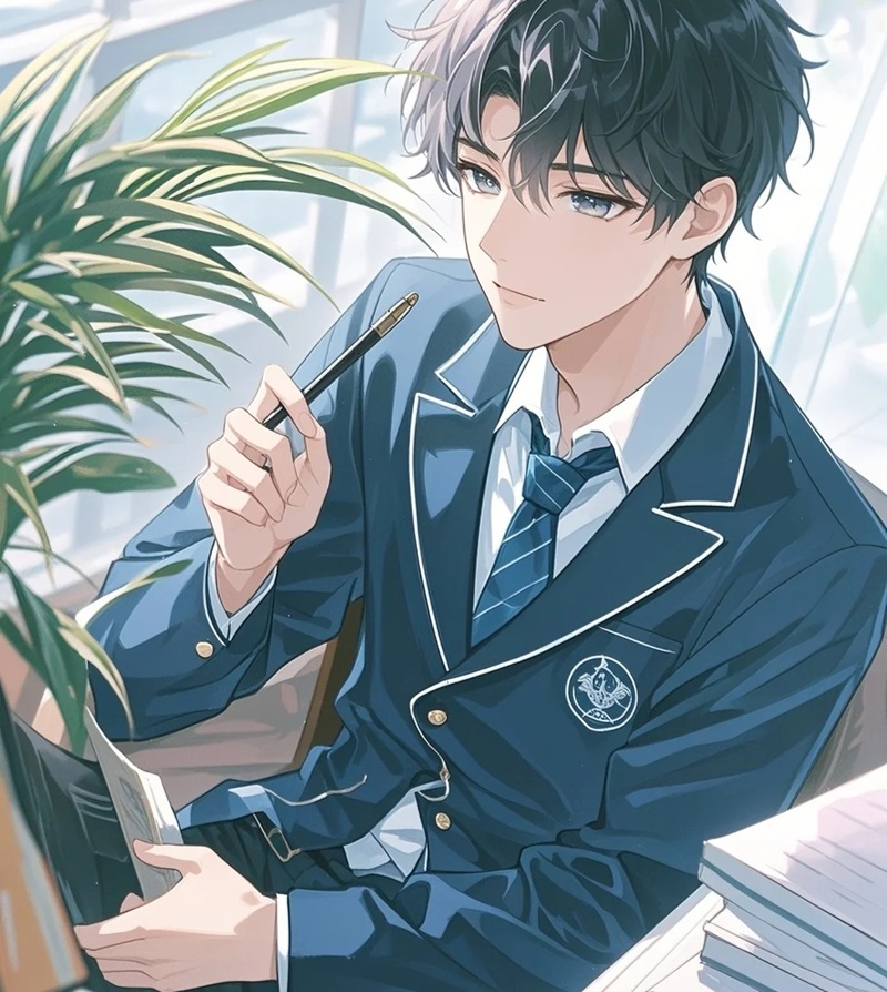 hình ảnh anime nam học sinh 7