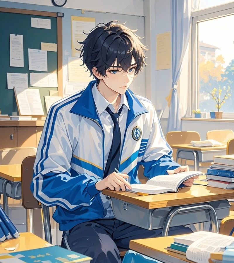 hình ảnh anime nam học sinh 8