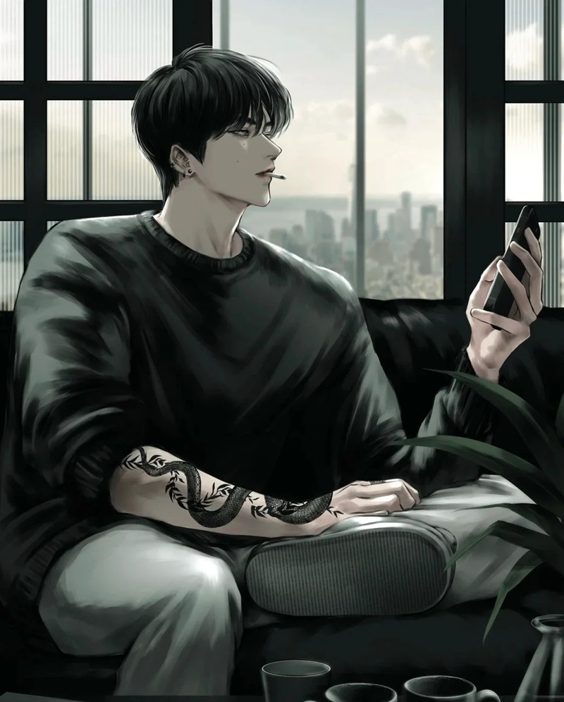 ảnh anime ngầu lạnh lùng nam 18