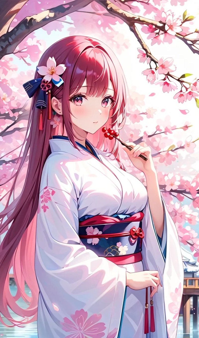 hình ảnh anime nữ mặc kimono 10